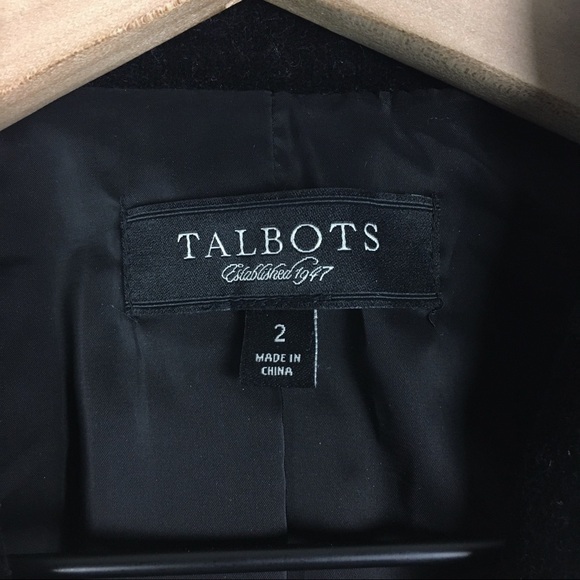 TALBOTS Jacket Blazer Kate Fit Velvet Black Stretch Equestrian Riding Size 2 - Picture 6 of 9